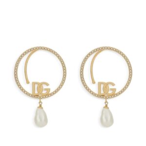 Dolce & Gabbana  logo-detail hoop cuffs