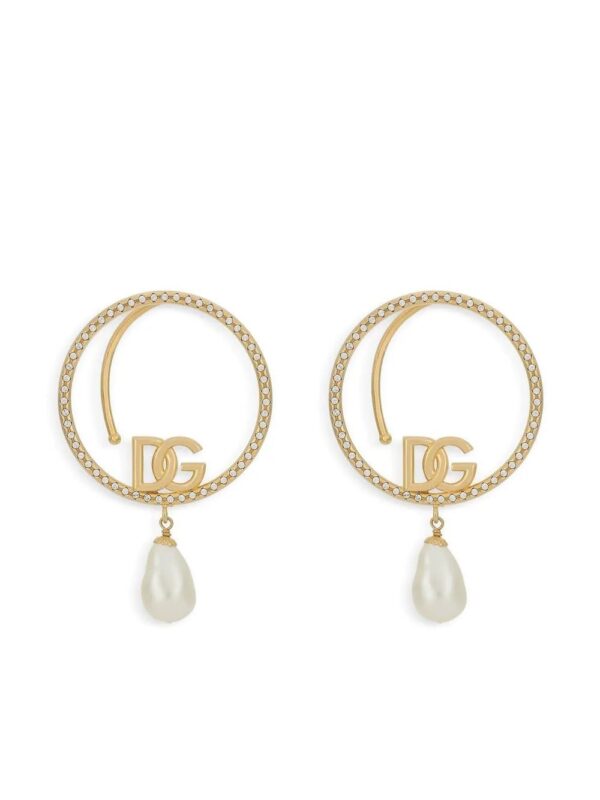 Dolce & Gabbana  logo-detail hoop cuffs