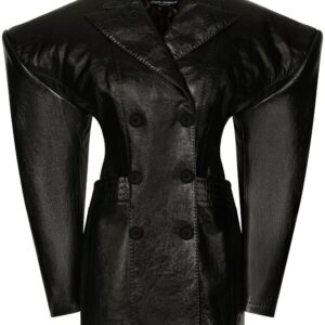 Dolce & Gabbana structured leather jacket