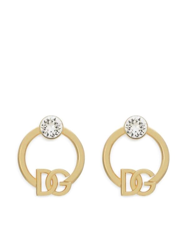 Dolce & Gabbana  logo hoop earrings