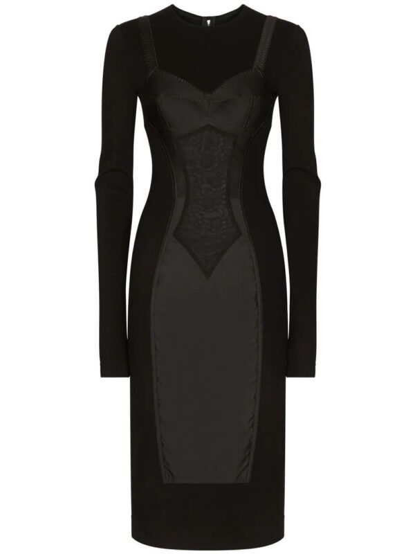 Dolce & Gabbana  trompe l'oeil-detailed sheath dress