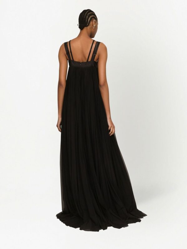 Dolce & Gabbana pleated tulle maxi dress - Image 4
