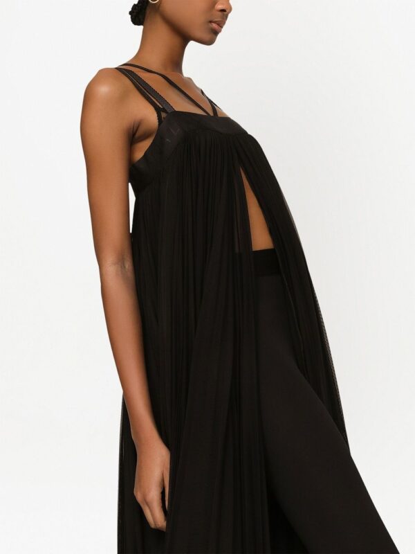 Dolce & Gabbana pleated tulle maxi dress - Image 5