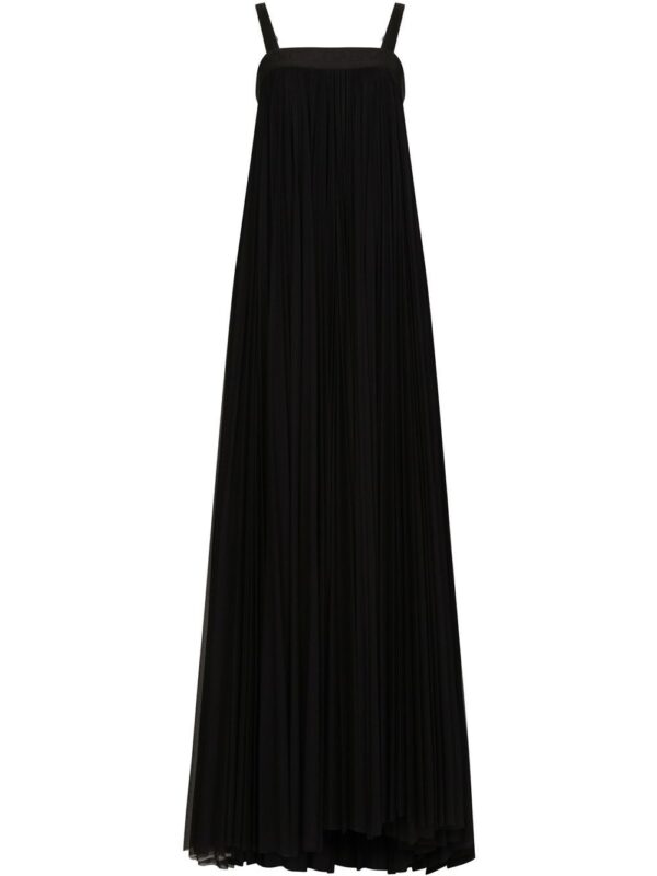 Dolce & Gabbana pleated tulle maxi dress