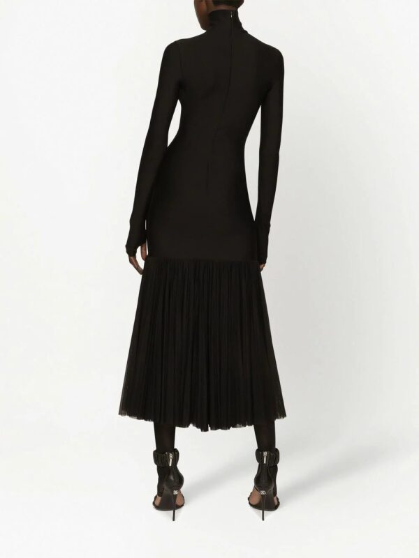 Dolce & Gabbana  logo-embellished jersey midi dress - Image 4