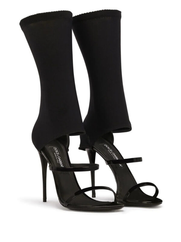 Dolce & Gabbana  105mm sock-style leather sandals - Image 2