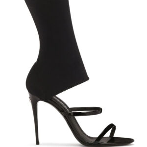 Dolce & Gabbana  105mm sock-style leather sandals
