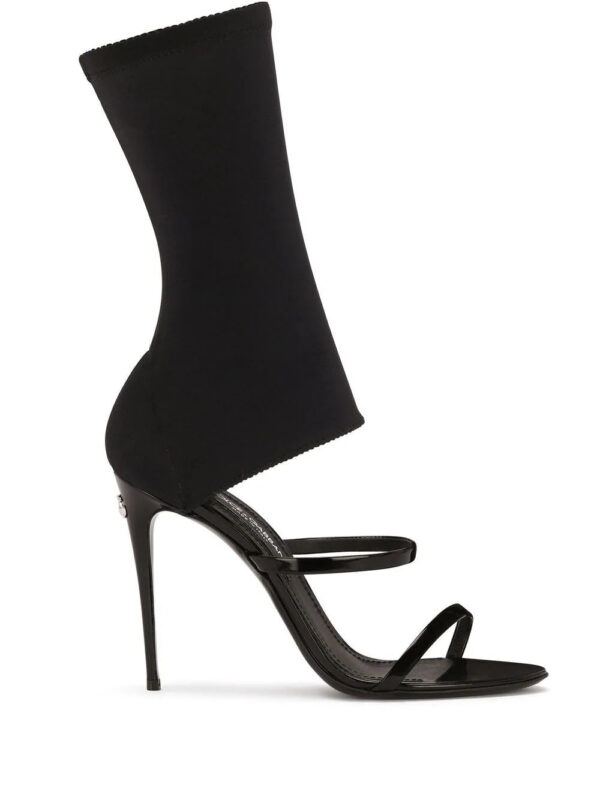 Dolce & Gabbana  105mm sock-style leather sandals