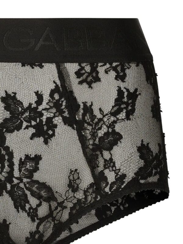 Dolce & Gabbana  high-waisted floral-lace briefs - Image 4