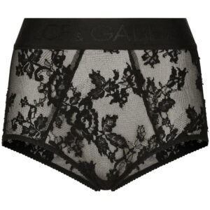 Dolce & Gabbana  high-waisted floral-lace briefs