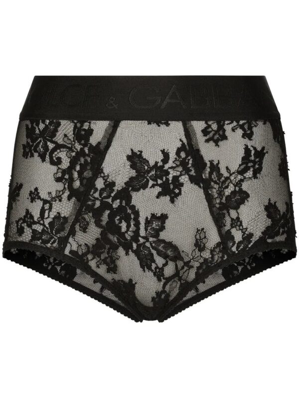Dolce & Gabbana  high-waisted floral-lace briefs