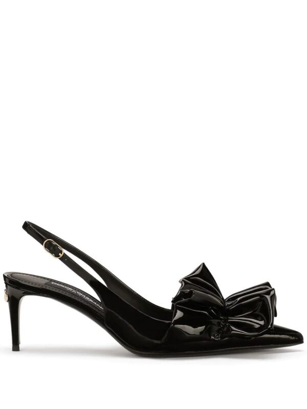 Dolce & gabbana  ruched-detail slingback pumps