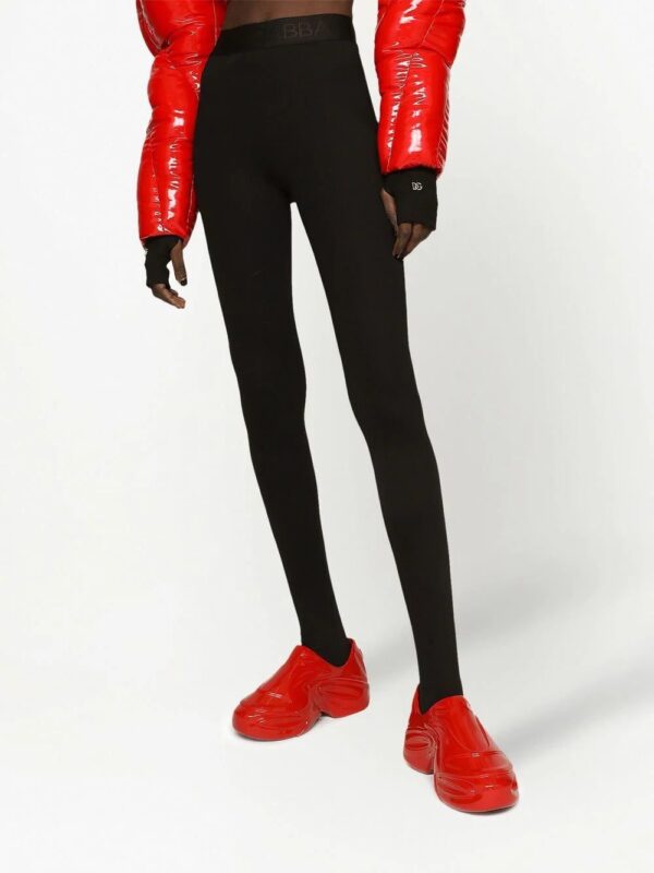 Dolce & Gabbana  Technical jersey leggings with branded elastic - Image 3