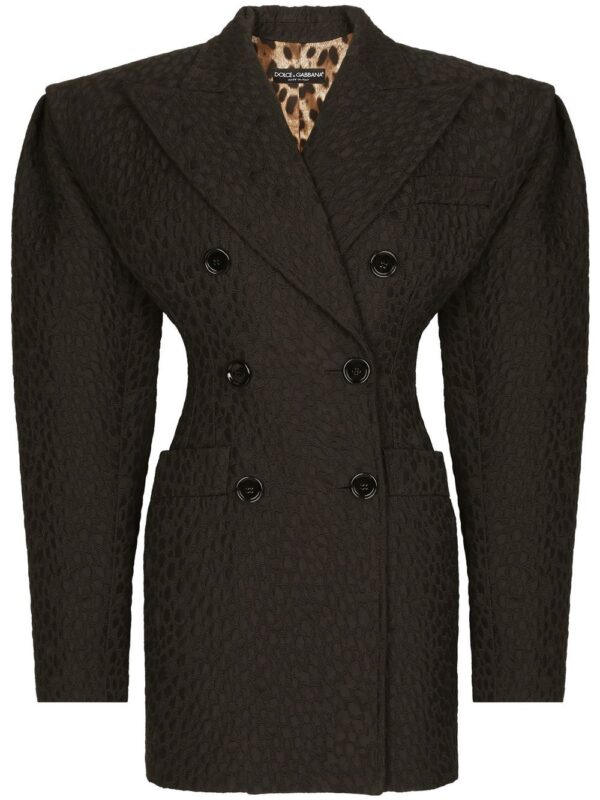 Dolce & Gabbana  cloqué double-breasted jacket