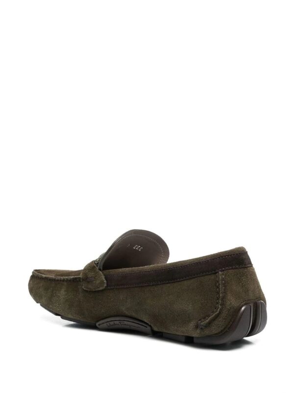 Ferragamo  almond-toe suede loafers - Image 3
