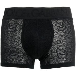 Dolce & Gabbana  floral-lace detail boxers
