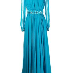 Dolce & Gabbana  Silk Chiffon rhinestone-embellished gown