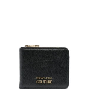 Versace Jeans Couture  engraved-logo leather wallet