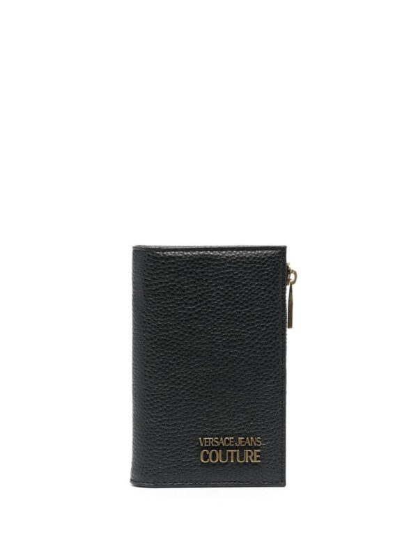 Versace Jeans Couture  logo-lettering leather wallet