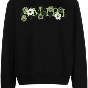 AMIRI  floral embroidery crew neck sweatshirt