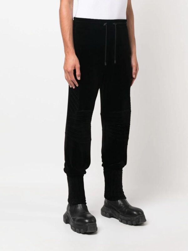 Balmain  cuffed velvet track pants - Image 3
