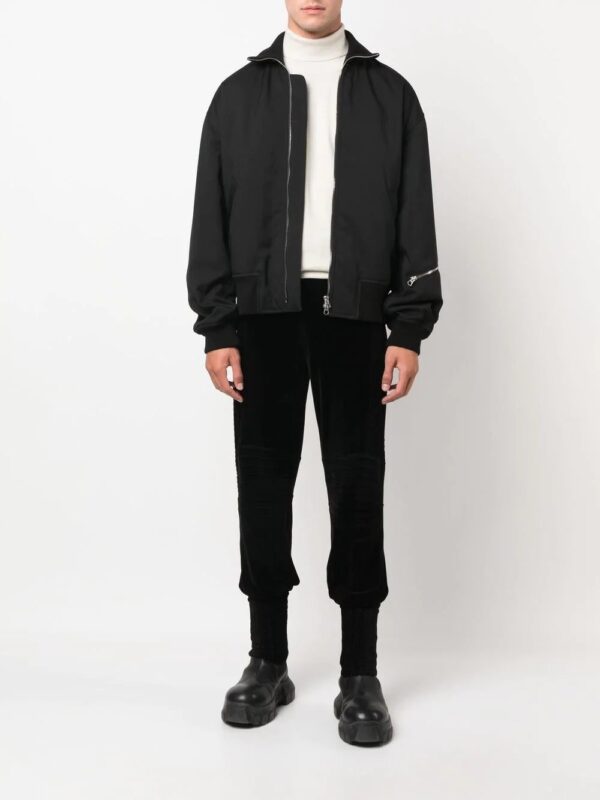 Balmain  cuffed velvet track pants - Image 2
