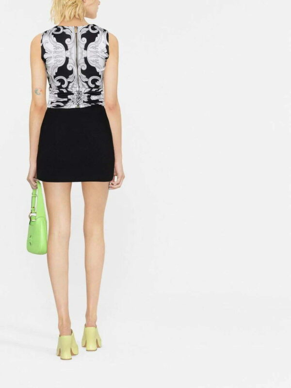 Versace  Silver Baroque cropped top - Image 4