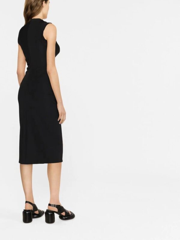 Alexander McQueen  side ruched-detail midi dress - Image 3