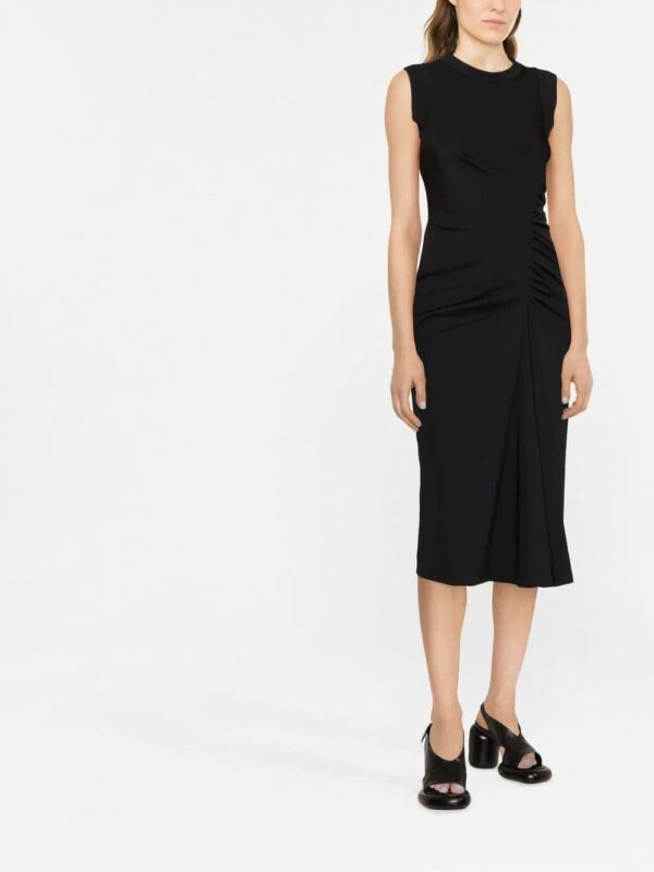 Alexander McQueen  side ruched-detail midi dress - Image 2