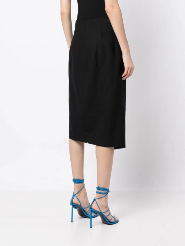 Off-White  logo-print side-slit skirt - Image 4