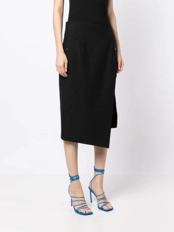 Off-White  logo-print side-slit skirt - Image 3