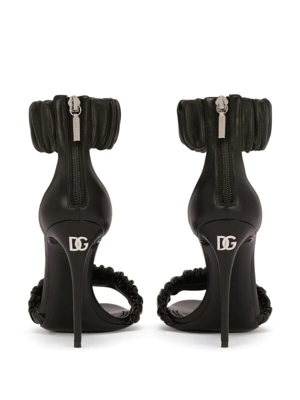 Dolce & Gabbana  ruched-detail leather sandals - Image 3