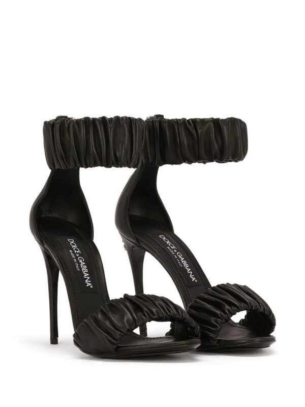 Dolce & Gabbana  ruched-detail leather sandals - Image 2