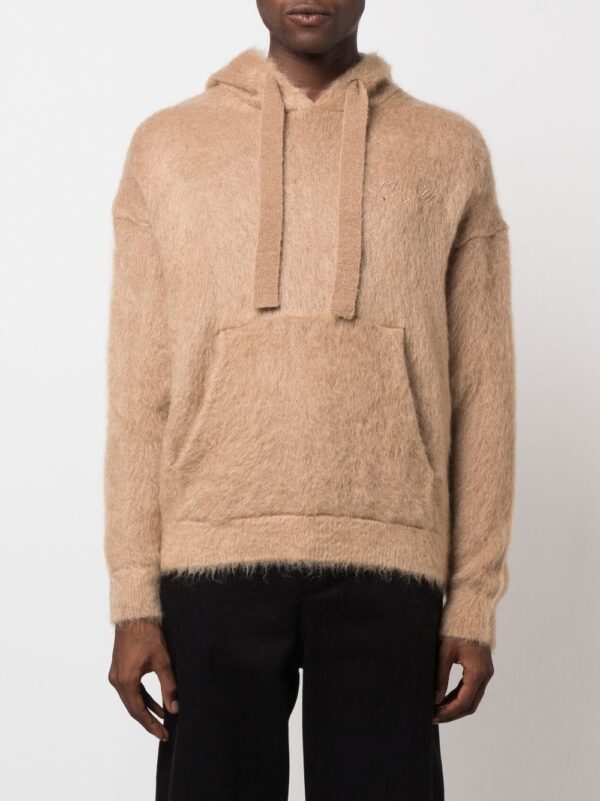 Off-White  Arrows brushed drawstring hoodie - Image 3