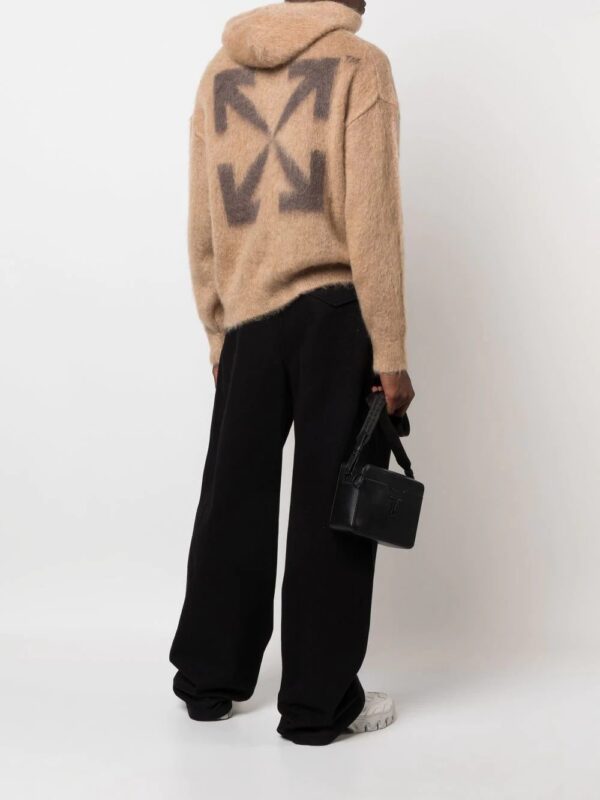 Off-White  Arrows brushed drawstring hoodie - Image 2