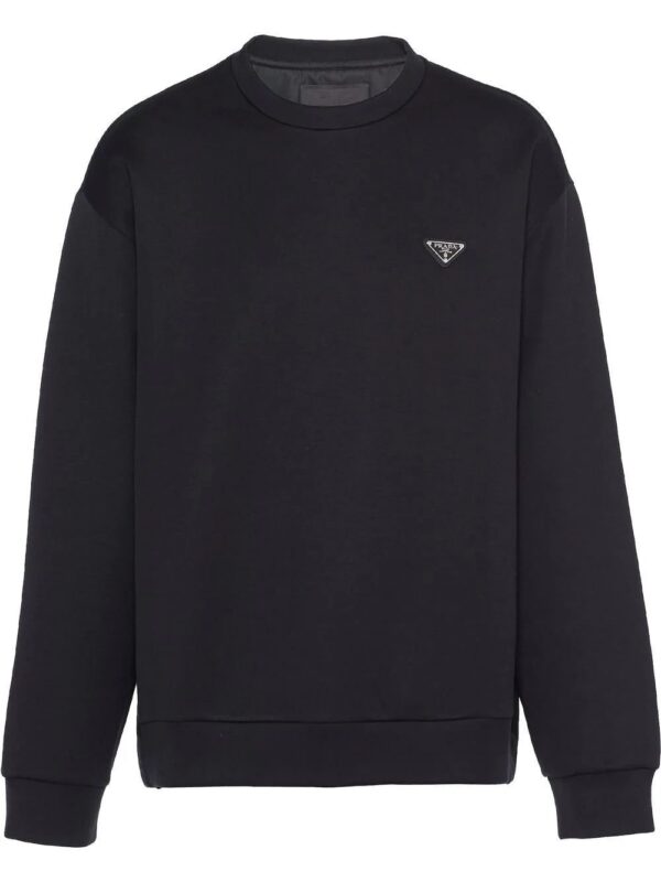 Prada  triangle-logo cotton sweatshirt