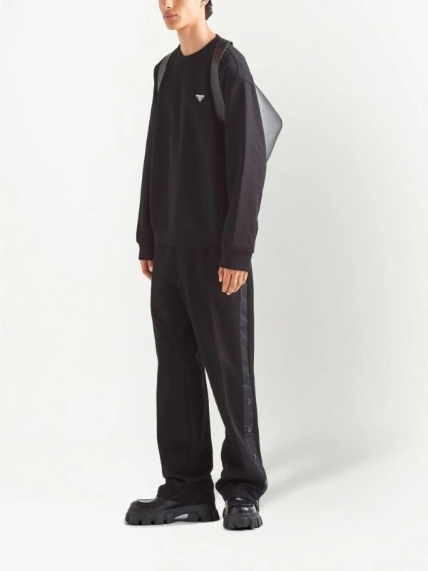 Prada  triangle-logo cotton sweatshirt - Image 2