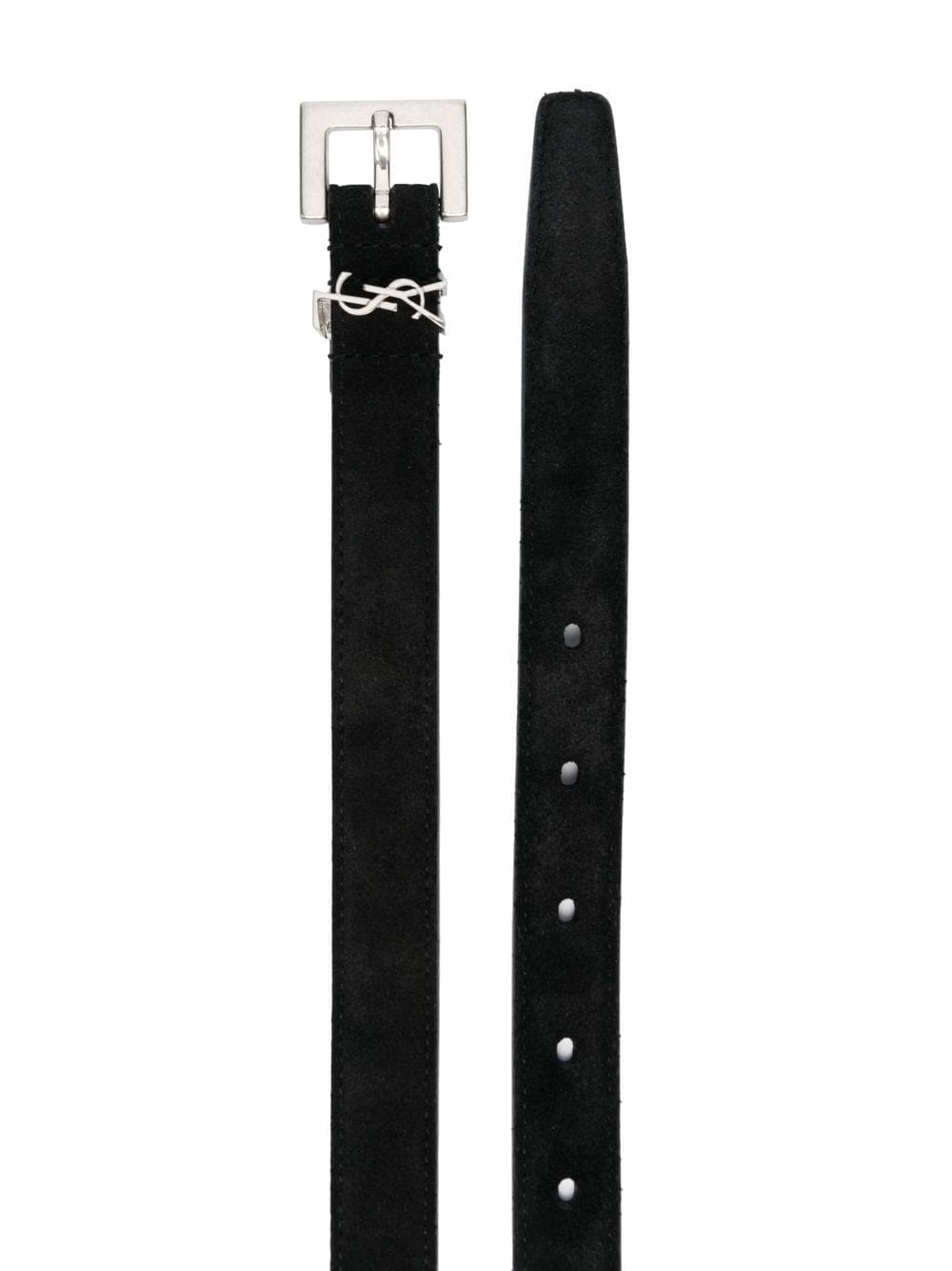 Louis Vuitton logo-plaque suede belt - Image 2