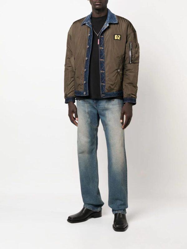 Dsquared2  contrast-panel padded bomber jacket - Image 2