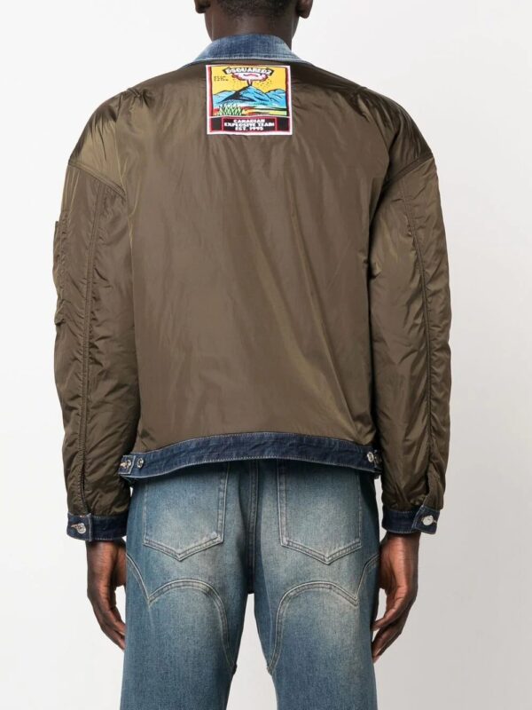 Dsquared2  contrast-panel padded bomber jacket - Image 4
