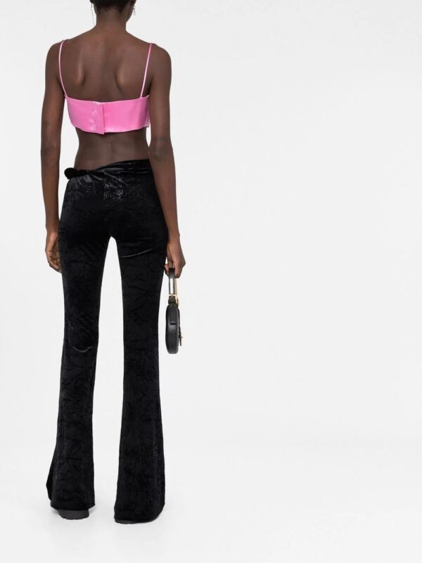 Versace  flared velvet trousers - Image 4