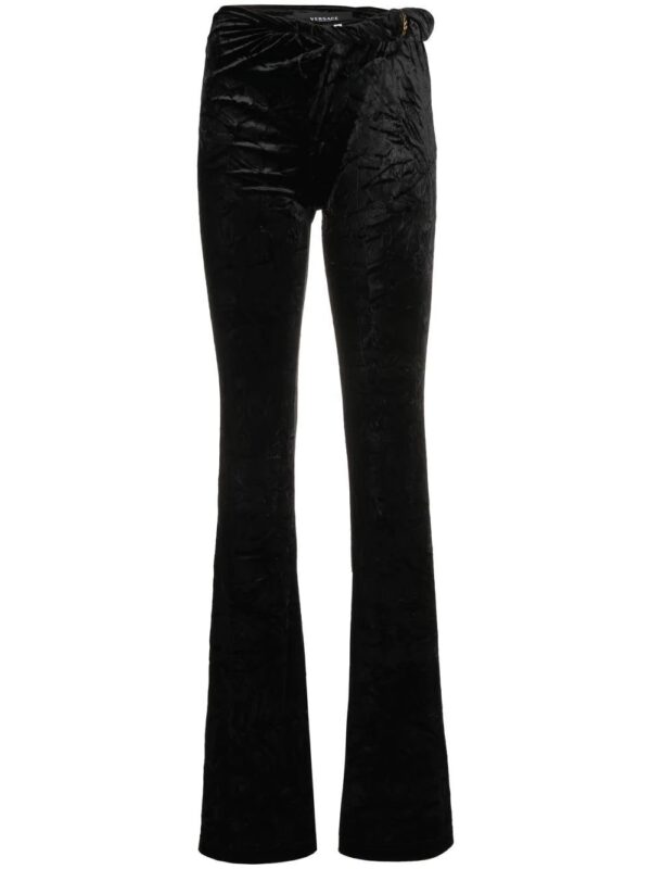 Versace  flared velvet trousers
