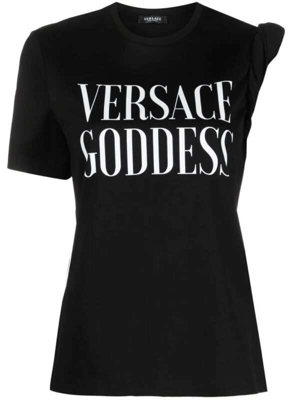 Versace  slogan-print T-shirt