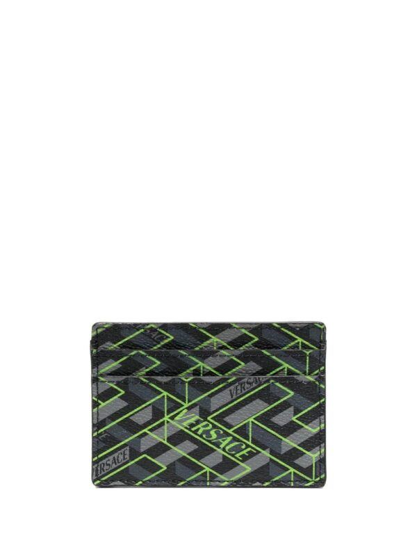 Versace  maze-print cardholder