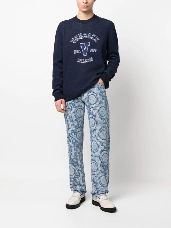 Versace  Barocco Silhouette patterned jeans - Image 2