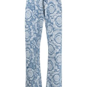 Versace  Barocco Silhouette patterned jeans