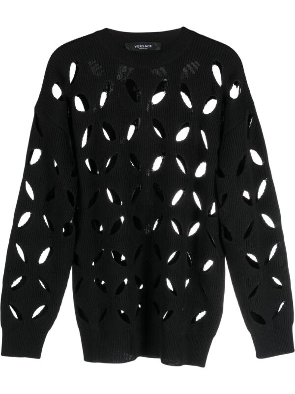 Versace  cut-out detail sweater