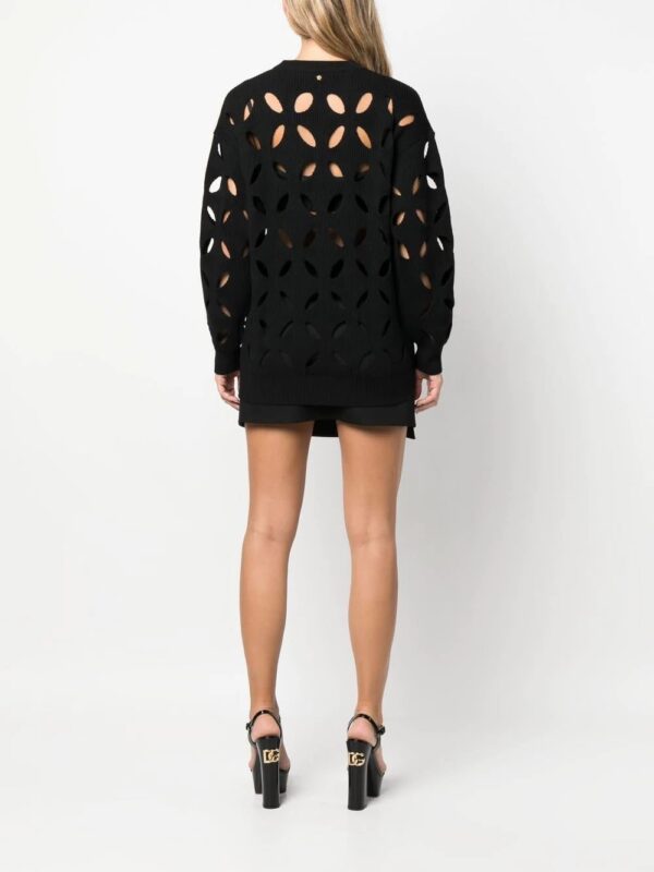 Versace  cut-out detail sweater - Image 4