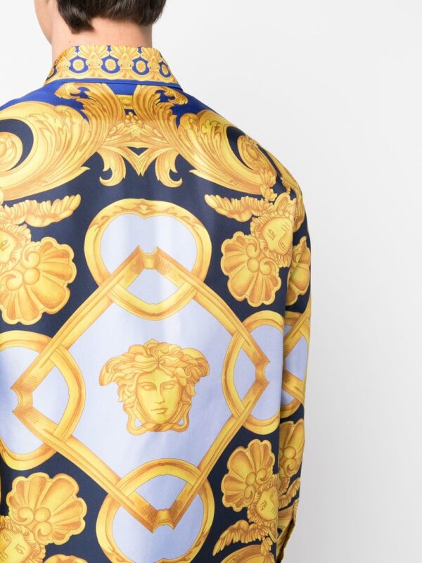 Versace  baroque-pattern print shirt - Image 4
