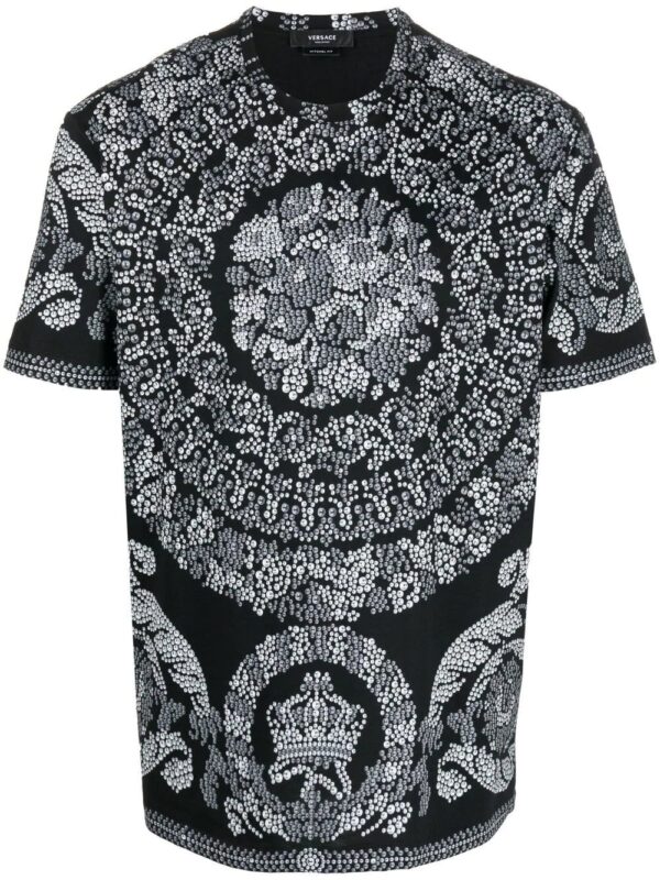 Versace  Barocco-print organic cotton T-shirt